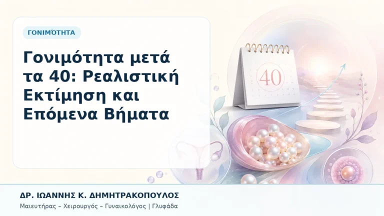 Γονιμότητα μετά τα 40: Ρεαλιστική Εκτίμηση και Επόμενα Βήματα - Δρ. Ιωάννης Κ. Δημητρακόπουλος, Γυναικολόγος Γλυφάδα