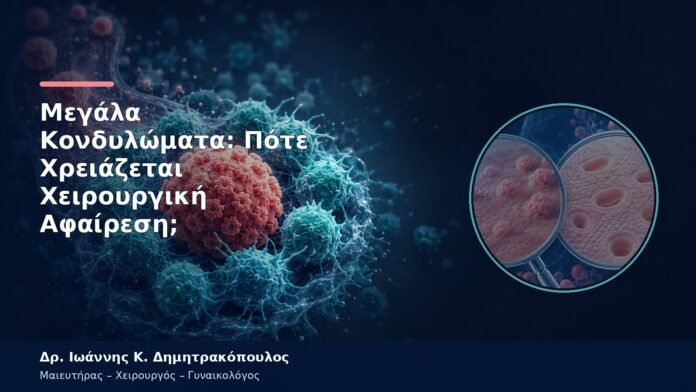 Μεγάλα Κονδυλώματα: Πότε Χρειάζεται Χειρουργική Αφαίρεση; Μεγάλα Κονδυλώματα: Πότε Χρειάζεται Χειρουργική Αφαίρεση;