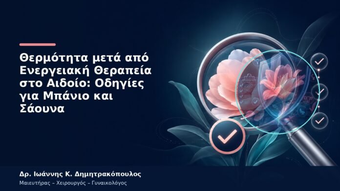 Θερμότητα μετά από Ενεργειακή Θεραπεία στο Αιδοίο: Οδηγίες για Μπάνιο και Σάουνα Θερμότητα μετά από Ενεργειακή Θεραπεία στο Αιδοίο: Οδηγίες για Μπάνιο και Σάουνα