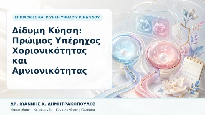 Δίδυμη Κύηση: Πρώιμος Υπέρηχος Χοριονικότητας και Αμνιονικότητας - Δρ. Ιωάννης Κ. Δημητρακόπουλος, Γυναικολόγος Γλυφάδα