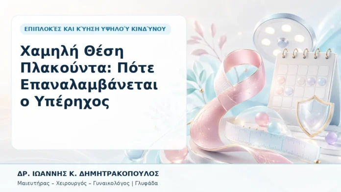 Χαμηλή Θέση Πλακούντα: Πότε Επαναλαμβάνεται ο Υπέρηχος - Δρ. Ιωάννης Κ. Δημητρακόπουλος, Γυναικολόγος Γλυφάδα