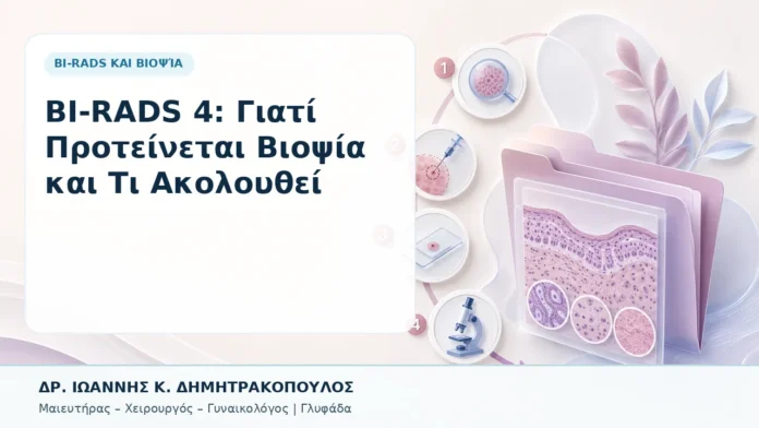 033-bi-rads-4-giati-proteinetai-viopsia-kai-ti-akoloythei BI-RADS 4: Γιατί Προτείνεται Βιοψία και Τι Ακολουθεί - Δρ. Ιωάννης Κ. Δημητρακόπουλος, Γυναικολόγος Γλυφάδα