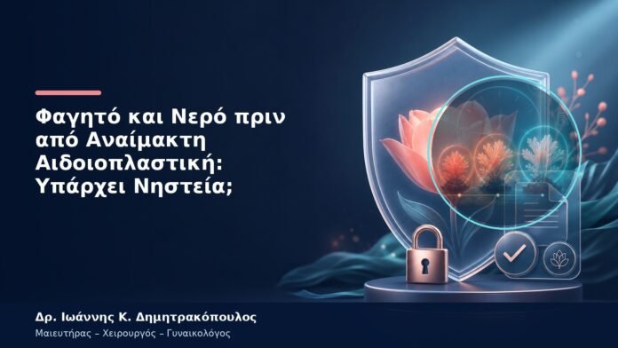 Φαγητό και Νερό πριν από Αναίμακτη Αιδοιοπλαστική: Υπάρχει Νηστεία;