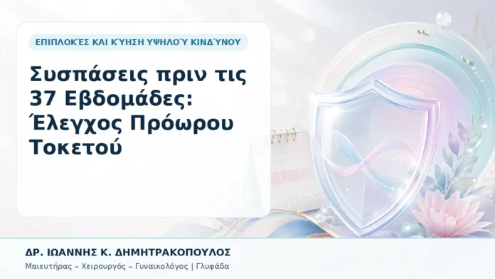 Συσπάσεις πριν τις 37 Εβδομάδες: Έλεγχος Πρόωρου Τοκετού - Δρ. Ιωάννης Κ. Δημητρακόπουλος, Γυναικολόγος Γλυφάδα