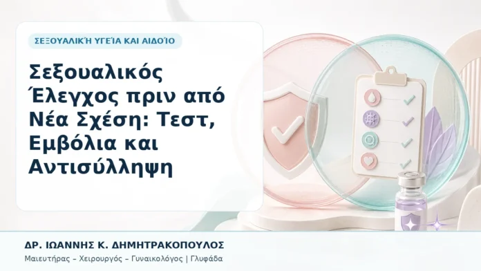 035-sexoyalikos-elegchos-prin-apo-nea-schesi-test-emvolia-kai-antisyllipsi Σεξουαλικός Έλεγχος πριν από Νέα Σχέση: Τεστ, Εμβόλια και Αντισύλληψη - Δρ. Ιωάννης Κ. Δημητρακόπουλος, Γυναικολόγος Γλυφάδα
