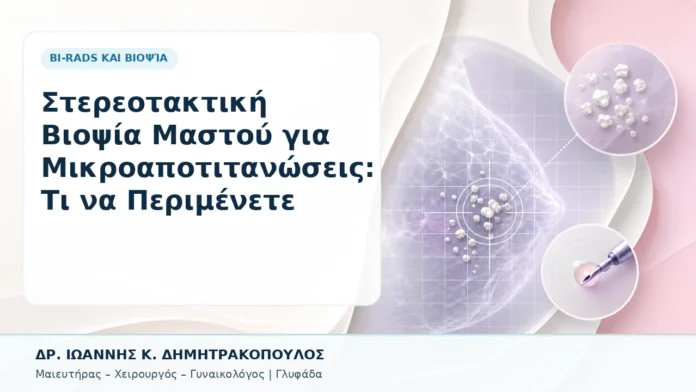 Στερεοτακτική Βιοψία Μαστού για Μικροαποτιτανώσεις: Τι να Περιμένετε - Δρ. Ιωάννης Κ. Δημητρακόπουλος, Γυναικολόγος Γλυφάδα