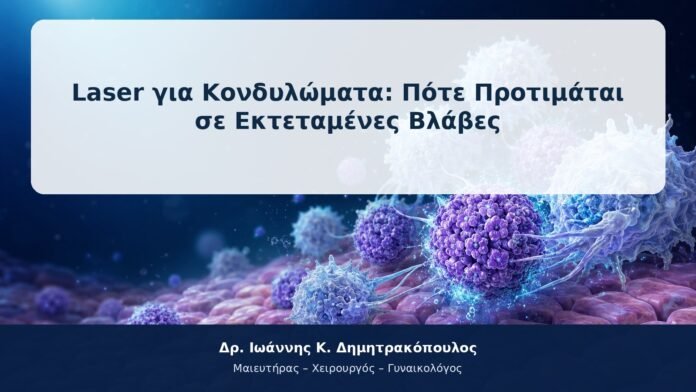 Laser για Κονδυλώματα: Πότε Προτιμάται σε Εκτεταμένες Βλάβες