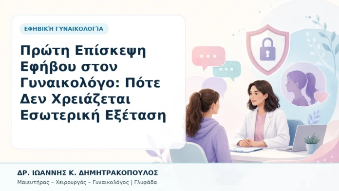 Πρώτη Επίσκεψη Εφήβου στον Γυναικολόγο: Πότε Δεν Χρειάζεται Εσωτερική Εξέταση - Δρ. Ιωάννης Κ. Δημητρακόπουλος, Γυναικολόγος Γλυφάδα