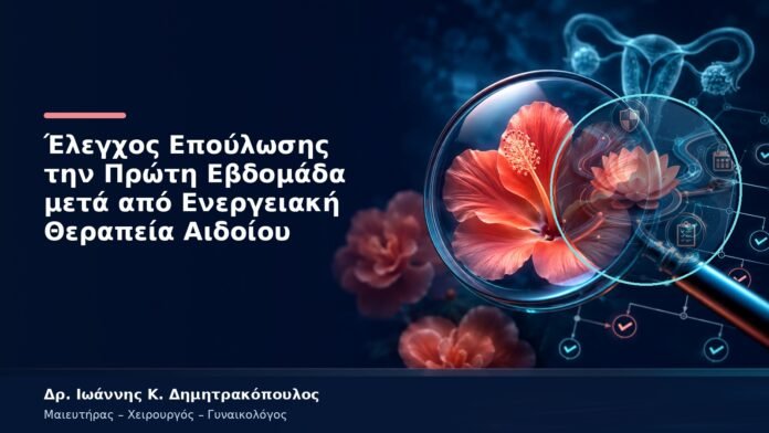 Έλεγχος Επούλωσης την Πρώτη Εβδομάδα μετά από Ενεργειακή Θεραπεία Αιδοίου