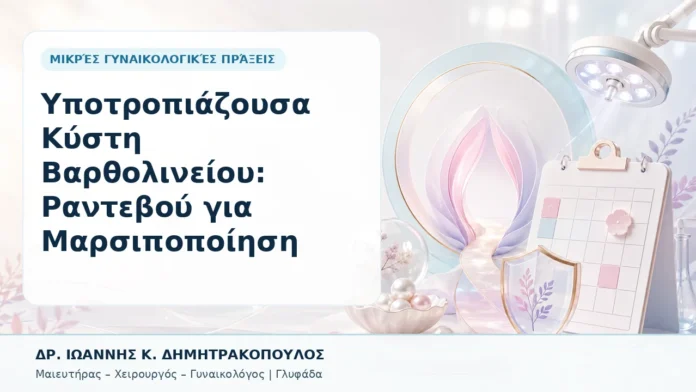 Υποτροπιάζουσα Κύστη Βαρθολινείου: Ραντεβού για Μαρσιποποίηση - Δρ. Ιωάννης Κ. Δημητρακόπουλος, Γυναικολόγος Γλυφάδα