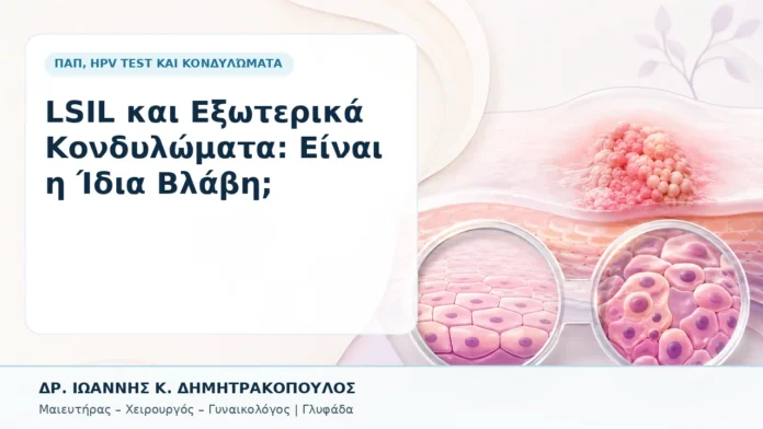 LSIL και Εξωτερικά Κονδυλώματα: Είναι η Ίδια Βλάβη; - Δρ. Ιωάννης Κ. Δημητρακόπουλος, Γυναικολόγος Γλυφάδα