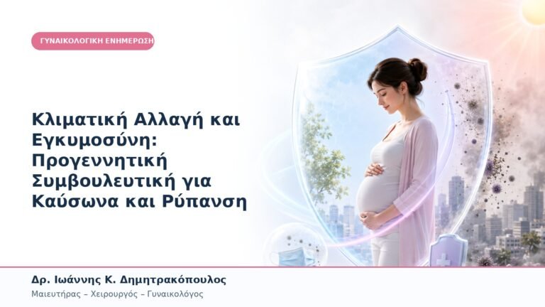 Κλιματική Αλλαγή και Εγκυμοσύνη: Προγεννητική Συμβουλευτική για Καύσωνα και Ρύπανση
