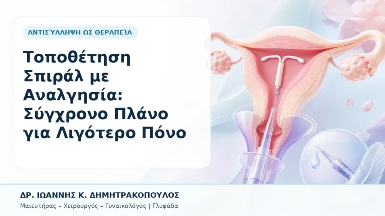 Τοποθέτηση Σπιράλ με Αναλγησία: Σύγχρονο Πλάνο για Λιγότερο Πόνο - Δρ. Ιωάννης Κ. Δημητρακόπουλος, Γυναικολόγος Γλυφάδα
