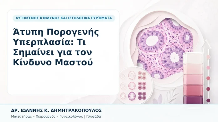 Άτυπη Πορογενής Υπερπλασία: Τι Σημαίνει για τον Κίνδυνο Μαστού - Δρ. Ιωάννης Κ. Δημητρακόπουλος, Γυναικολόγος Γλυφάδα