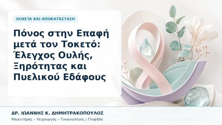 Πόνος στην Επαφή μετά τον Τοκετό: Έλεγχος Ουλής, Ξηρότητας και Πυελικού Εδάφους - Δρ. Ιωάννης Κ. Δημητρακόπουλος, Γυναικολόγος Γλυφάδα