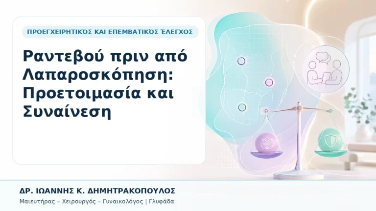 Ραντεβού πριν από Λαπαροσκόπηση: Προετοιμασία και Συναίνεση - Δρ. Ιωάννης Κ. Δημητρακόπουλος, Γυναικολόγος Γλυφάδα