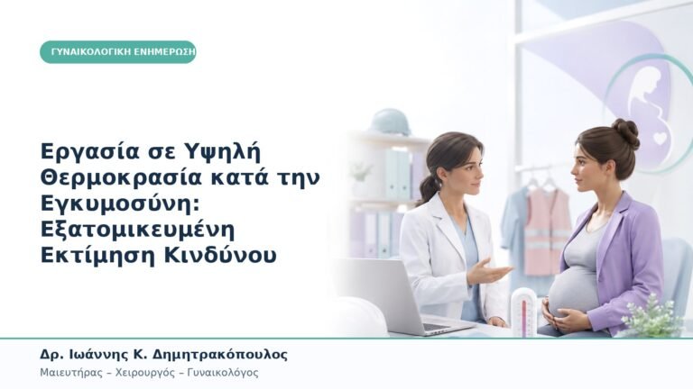 Εργασία σε Υψηλή Θερμοκρασία κατά την Εγκυμοσύνη: Εξατομικευμένη Εκτίμηση Κινδύνου