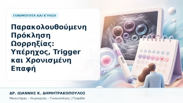Παρακολουθούμενη Πρόκληση Ωορρηξίας: Υπέρηχος, Trigger και Χρονισμένη Επαφή - Δρ. Ιωάννης Κ. Δημητρακόπουλος, Γυναικολόγος Γλυφάδα