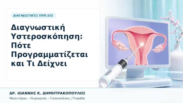 Διαγνωστική Υστεροσκόπηση: Πότε Προγραμματίζεται και Τι Δείχνει - Δρ. Ιωάννης Κ. Δημητρακόπουλος, Γυναικολόγος Γλυφάδα