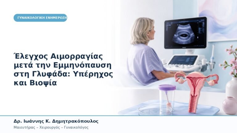Έλεγχος Αιμορραγίας μετά την Εμμηνόπαυση στη Γλυφάδα: Υπέρηχος και Βιοψία