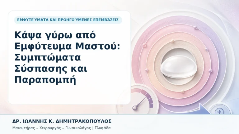 Κάψα γύρω από Εμφύτευμα Μαστού: Συμπτώματα Σύσπασης και Παραπομπή - Δρ. Ιωάννης Κ. Δημητρακόπουλος, Γυναικολόγος Γλυφάδα