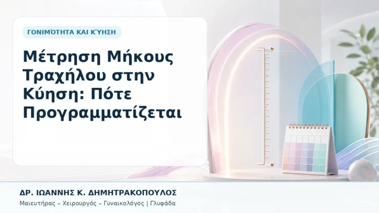 Μέτρηση Μήκους Τραχήλου στην Κύηση: Πότε Προγραμματίζεται - Δρ. Ιωάννης Κ. Δημητρακόπουλος, Γυναικολόγος Γλυφάδα