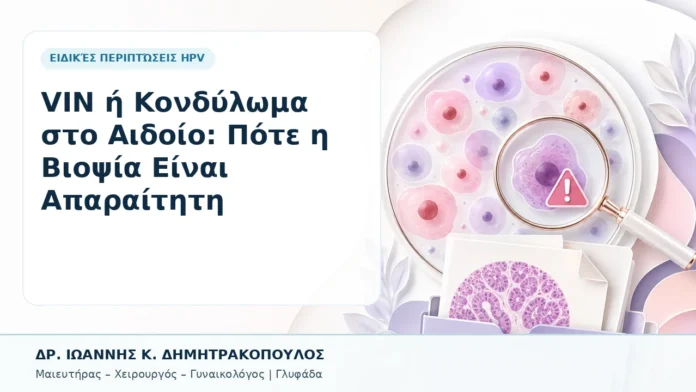 VIN ή Κονδύλωμα στο Αιδοίο: Πότε η Βιοψία Είναι Απαραίτητη - Δρ. Ιωάννης Κ. Δημητρακόπουλος, Γυναικολόγος Γλυφάδα