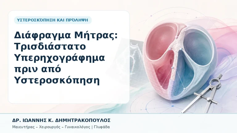 Διάφραγμα Μήτρας: Τρισδιάστατο Υπερηχογράφημα πριν από Υστεροσκόπηση - Δρ. Ιωάννης Κ. Δημητρακόπουλος, Γυναικολόγος Γλυφάδα