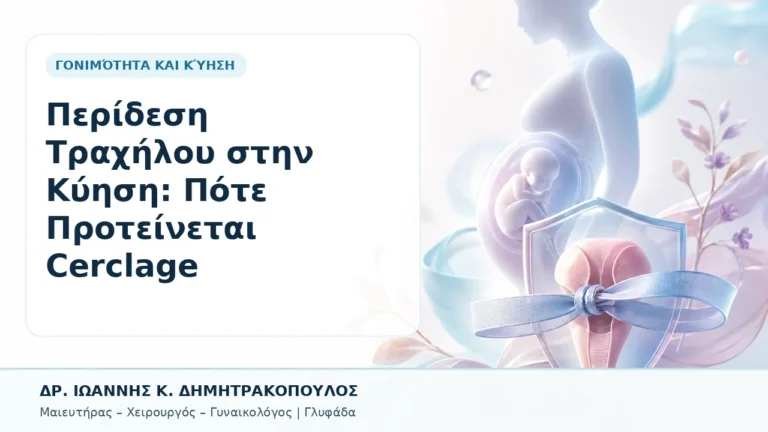 Περίδεση Τραχήλου στην Κύηση: Πότε Προτείνεται Cerclage - Δρ. Ιωάννης Κ. Δημητρακόπουλος, Γυναικολόγος Γλυφάδα
