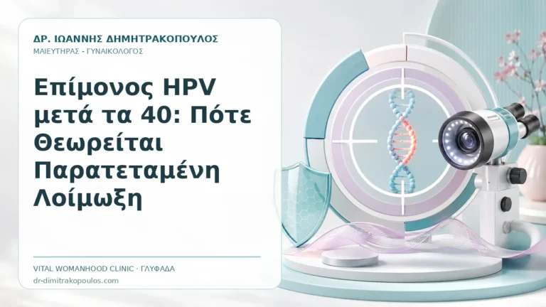 Επίμονος HPV μετά τα 40: Πότε Θεωρείται Παρατεταμένη Λοίμωξη - Δρ. Ιωάννης Δημητρακόπουλος, Γυναικολόγος Γλυφάδα