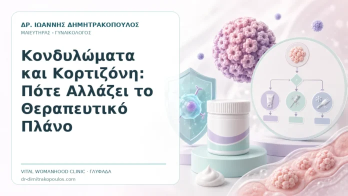 Κονδυλώματα και Κορτιζόνη: Πότε Αλλάζει το Θεραπευτικό Πλάνο - Δρ. Ιωάννης Δημητρακόπουλος, Γυναικολόγος Γλυφάδα