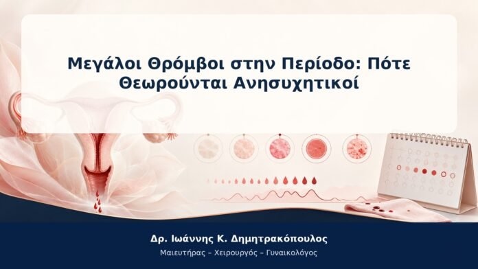 Μεγάλοι Θρόμβοι στην Περίοδο: Πότε Θεωρούνται Ανησυχητικοί