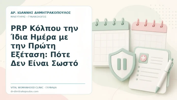 PRP Κόλπου την Ίδια Ημέρα με την Πρώτη Εξέταση: Πότε Δεν Είναι Σωστό - Δρ. Ιωάννης Δημητρακόπουλος, Γυναικολόγος Γλυφάδα