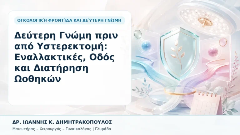 Δεύτερη Γνώμη πριν από Υστερεκτομή: Εναλλακτικές, Οδός και Διατήρηση Ωοθηκών - Δρ. Ιωάννης Κ. Δημητρακόπουλος, Γυναικολόγος Γλυφάδα