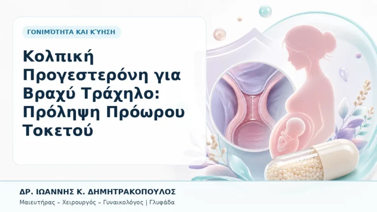 Κολπική Προγεστερόνη για Βραχύ Τράχηλο: Πρόληψη Πρόωρου Τοκετού - Δρ. Ιωάννης Κ. Δημητρακόπουλος, Γυναικολόγος Γλυφάδα