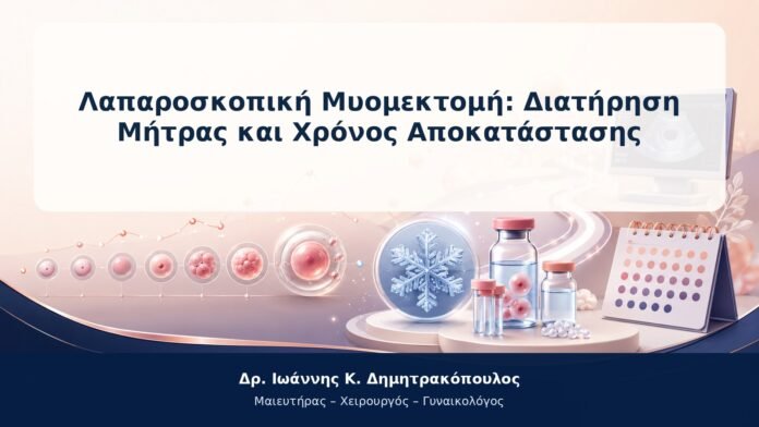 Λαπαροσκοπική Μυομεκτομή: Διατήρηση Μήτρας και Χρόνος Αποκατάστασης
