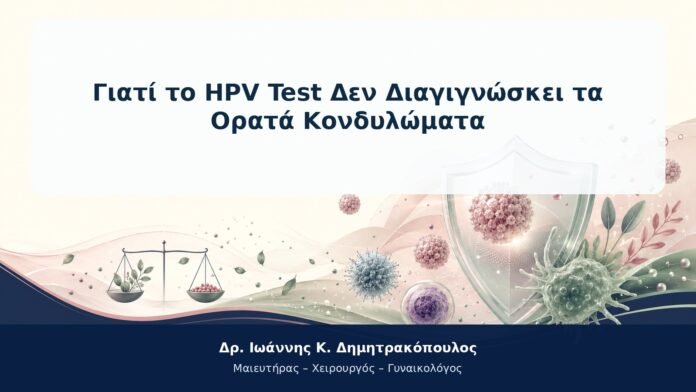 Γιατί το HPV Test Δεν Διαγιγνώσκει τα Ορατά Κονδυλώματα Γιατί το HPV Test Δεν Διαγιγνώσκει τα Ορατά Κονδυλώματα