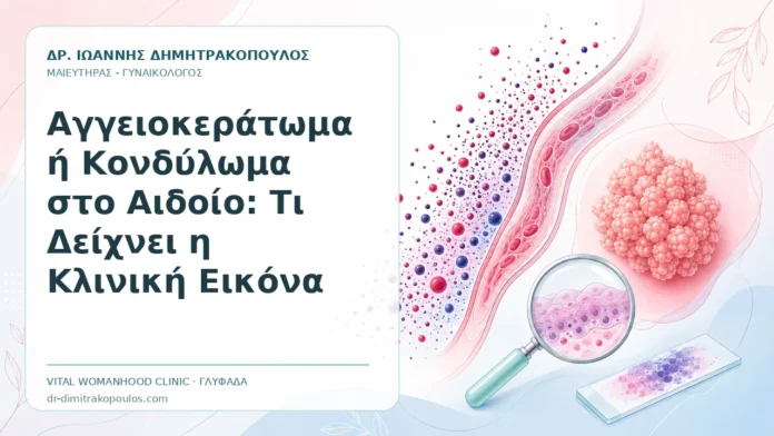 Αγγειοκεράτωμα ή Κονδύλωμα στο Αιδοίο: Τι Δείχνει η Κλινική Εικόνα Αγγειοκεράτωμα ή Κονδύλωμα στο Αιδοίο: Τι Δείχνει η Κλινική Εικόνα - Δρ. Ιωάννης Δημητρακόπουλος, Γυναικολόγος Γλυφάδα