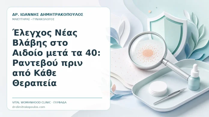 Έλεγχος Νέας Βλάβης στο Αιδοίο μετά τα 40: Ραντεβού πριν από Κάθε Θεραπεία - Δρ. Ιωάννης Δημητρακόπουλος, Γυναικολόγος Γλυφάδα