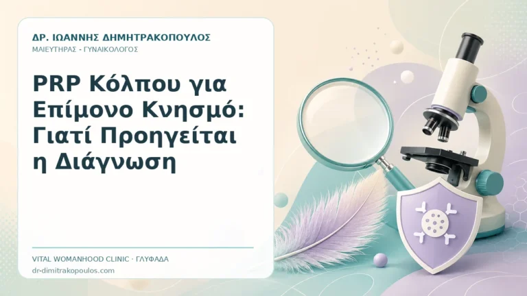 PRP Κόλπου για Επίμονο Κνησμό: Γιατί Προηγείται η Διάγνωση - Δρ. Ιωάννης Δημητρακόπουλος, Γυναικολόγος Γλυφάδα