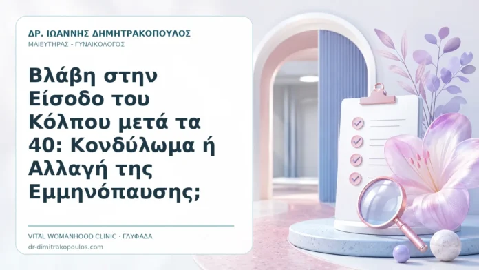 Βλάβη στην Είσοδο του Κόλπου μετά τα 40: Κονδύλωμα ή Αλλαγή της Εμμηνόπαυσης; Βλάβη στην Είσοδο του Κόλπου μετά τα 40: Κονδύλωμα ή Αλλαγή της Εμμηνόπαυσης; - Δρ. Ιωάννης Δημητρακόπουλος, Γυναικολόγος Γλυφάδα
