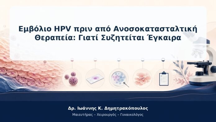 Εμβόλιο HPV πριν από Ανοσοκατασταλτική Θεραπεία: Γιατί Συζητείται Έγκαιρα Εμβόλιο HPV πριν από Ανοσοκατασταλτική Θεραπεία: Γιατί Συζητείται Έγκαιρα