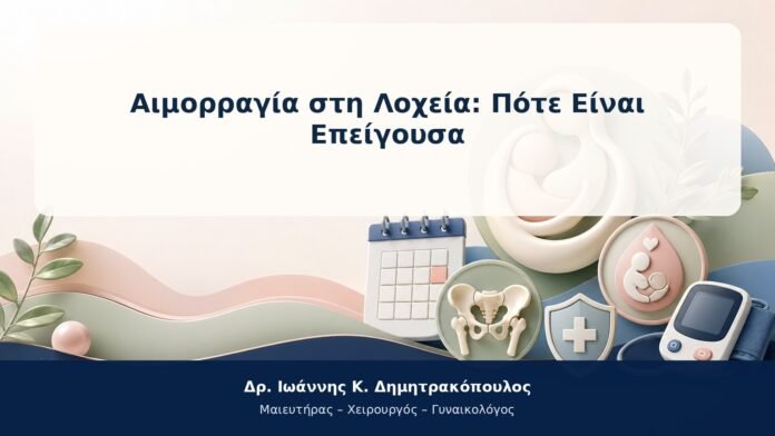 Αιμορραγία στη Λοχεία: Πότε Είναι Επείγουσα Αιμορραγία στη Λοχεία: Πότε Είναι Επείγουσα