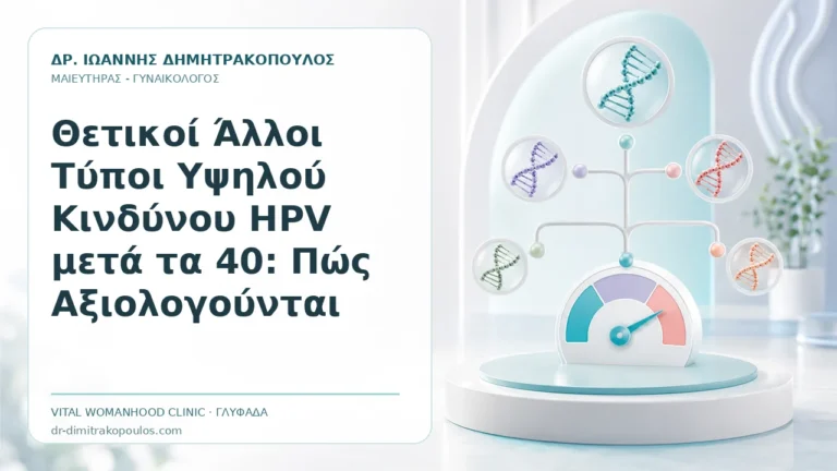 Θετικοί Άλλοι Τύποι Υψηλού Κινδύνου HPV μετά τα 40: Πώς Αξιολογούνται - Δρ. Ιωάννης Δημητρακόπουλος, Γυναικολόγος Γλυφάδα