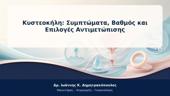 Κυστεοκήλη: Συμπτώματα, Βαθμός και Επιλογές Αντιμετώπισης Κυστεοκήλη: Συμπτώματα, Βαθμός και Επιλογές Αντιμετώπισης
