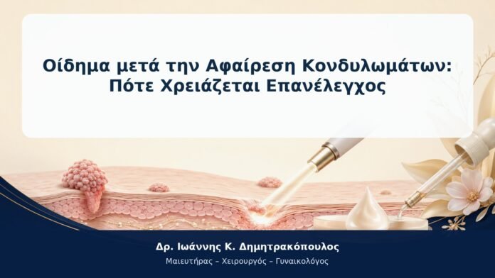Οίδημα μετά την Αφαίρεση Κονδυλωμάτων: Πότε Χρειάζεται Επανέλεγχος