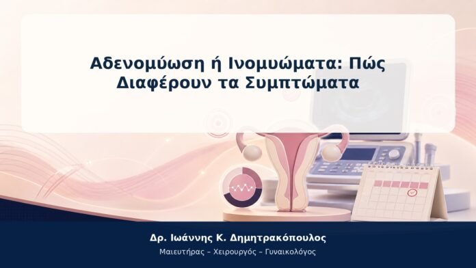 Αδενομύωση ή Ινομυώματα: Πώς Διαφέρουν τα Συμπτώματα