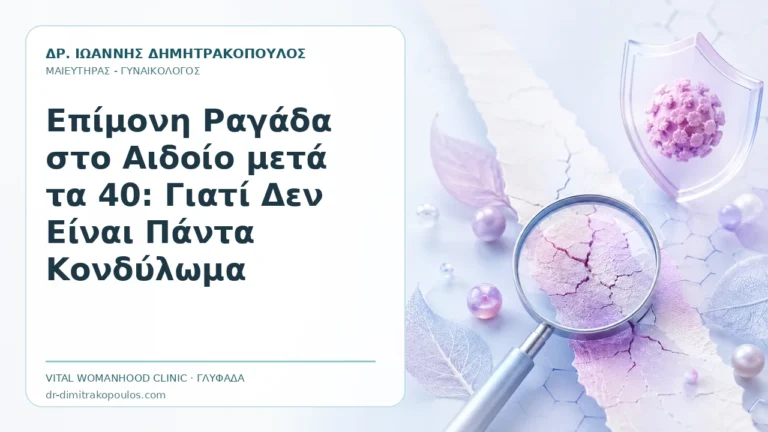 Επίμονη Ραγάδα στο Αιδοίο μετά τα 40: Γιατί Δεν Είναι Πάντα Κονδύλωμα - Δρ. Ιωάννης Δημητρακόπουλος, Γυναικολόγος Γλυφάδα