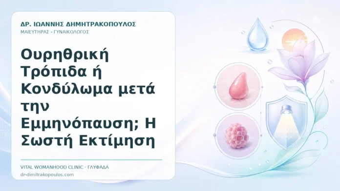 Ουρηθρική Τρόπιδα ή Κονδύλωμα μετά την Εμμηνόπαυση; Η Σωστή Εκτίμηση Ουρηθρική Τρόπιδα ή Κονδύλωμα μετά την Εμμηνόπαυση; Η Σωστή Εκτίμηση - Δρ. Ιωάννης Δημητρακόπουλος, Γυναικολόγος Γλυφάδα