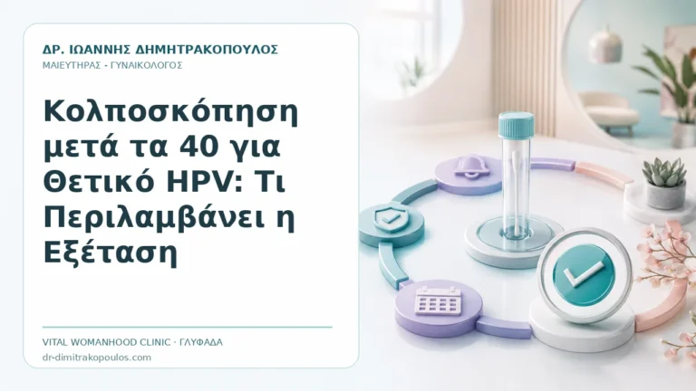 Κολποσκόπηση μετά τα 40 για Θετικό HPV: Τι Περιλαμβάνει η Εξέταση - Δρ. Ιωάννης Δημητρακόπουλος, Γυναικολόγος Γλυφάδα